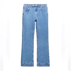 Zara Blue Flare Leg Jeans (Size 8)